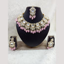 Manisha Jewellery Gold Plated Crystal Stone Beads And Pearl Necklace Set