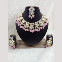 Manisha Jewellery Gold Plated Crystal Stone Beads And Pearl Necklace Set