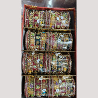 Manisha Jewellery Gold Plated Austrian Stone Acrylic Bangles Set