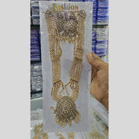 Manisha Jewellery Gold Plated Crystal Stone And Beads Long Necklace Set