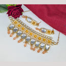 Manisha Jewellery Gold Plated Kundan Stone And Beads Choker Necklace