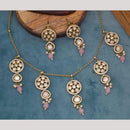 Manisha Jewellery Gold Plated Kundan Stone And Beads Necklace