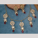 Manisha Jewellery Gold Plated Kundan Stone And Beads Necklace