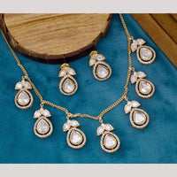 Manisha Jewellery Gold Plated Polki Kundan  Necklace Set