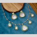 Manisha Jewellery Gold Plated Polki Kundan  Necklace Set