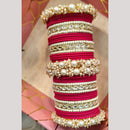 Manisha Jewellery Gold Plated Kundan Stone And Pearl Bangles Set