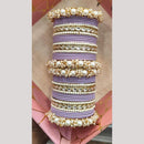 Manisha Jewellery Gold Plated Kundan Stone And Pearl Bangles Set