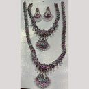 Manisha Jewellery Pota Stone And Pearl Double Necklace Set