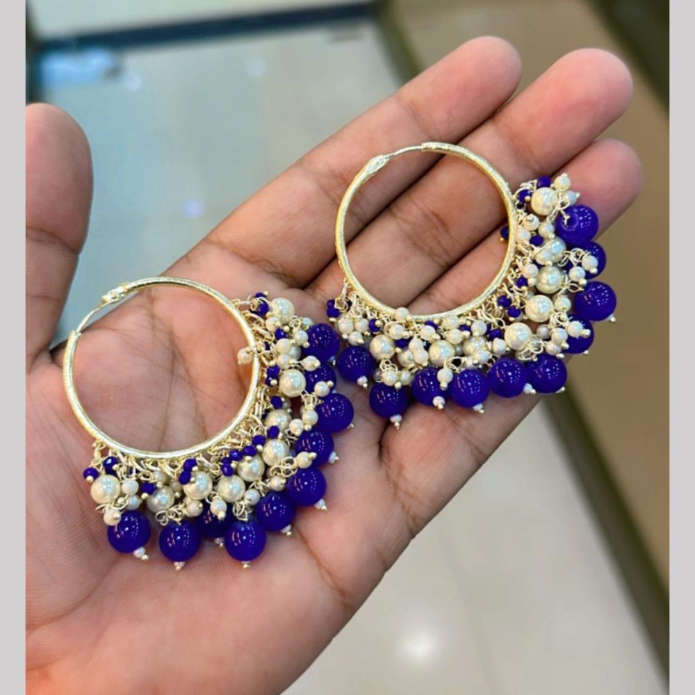 Manisha Jewellery Gold Plated Pearls Dangler Earrings
