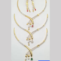 Manisha Jewellery Gold Plated Austrain Stone Necklace Set