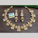 Manisha Jewellery Gold Plated Austrain Stone Meenakari Necklace Set