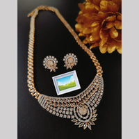 Manisha Jewellery  American Daimonds Long Necklace Set