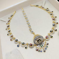 Manisha Jewellery 2 Tone Plated Austrain Stone Maangtikka