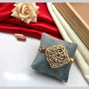 Manisha Jewellery Gold Plated Kundan Stone Rakhi
