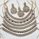 Manisha Jewellery Gold Plated Crystal And Pearl Necklace Set