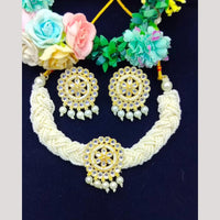 Manisha Jewellery Gold Plated Kundan And Pearl Necklace Set