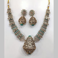 Manisha Jewellery Gold Plated Polki Kundan Necklace Set