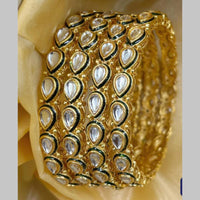 Manisha Jewellery Gold Plated Kundan Stone Bangles Set