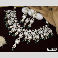 Manisha Jewellery Gold Plated Polki Kundan And Beads Necklace Set
