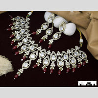 Manisha Jewellery Gold Plated Polki Kundan And Beads Necklace Set