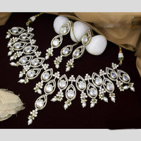 Manisha Jewellery Gold Plated Polki Kundan And Beads Necklace Set