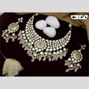 Manisha Jewellery Gold Plated Polki Kundan And Beads Necklace Set