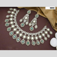 Manisha Jewellery Gold Plated Polki Kundan And Beads Necklace Set