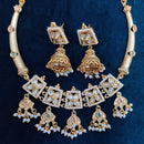 Manisha Jewellery Gold Plated Kundan And Pearls Necklace Set