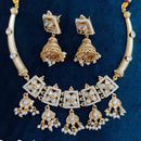 Manisha Jewellery Gold Plated Kundan And Pearls Necklace Set