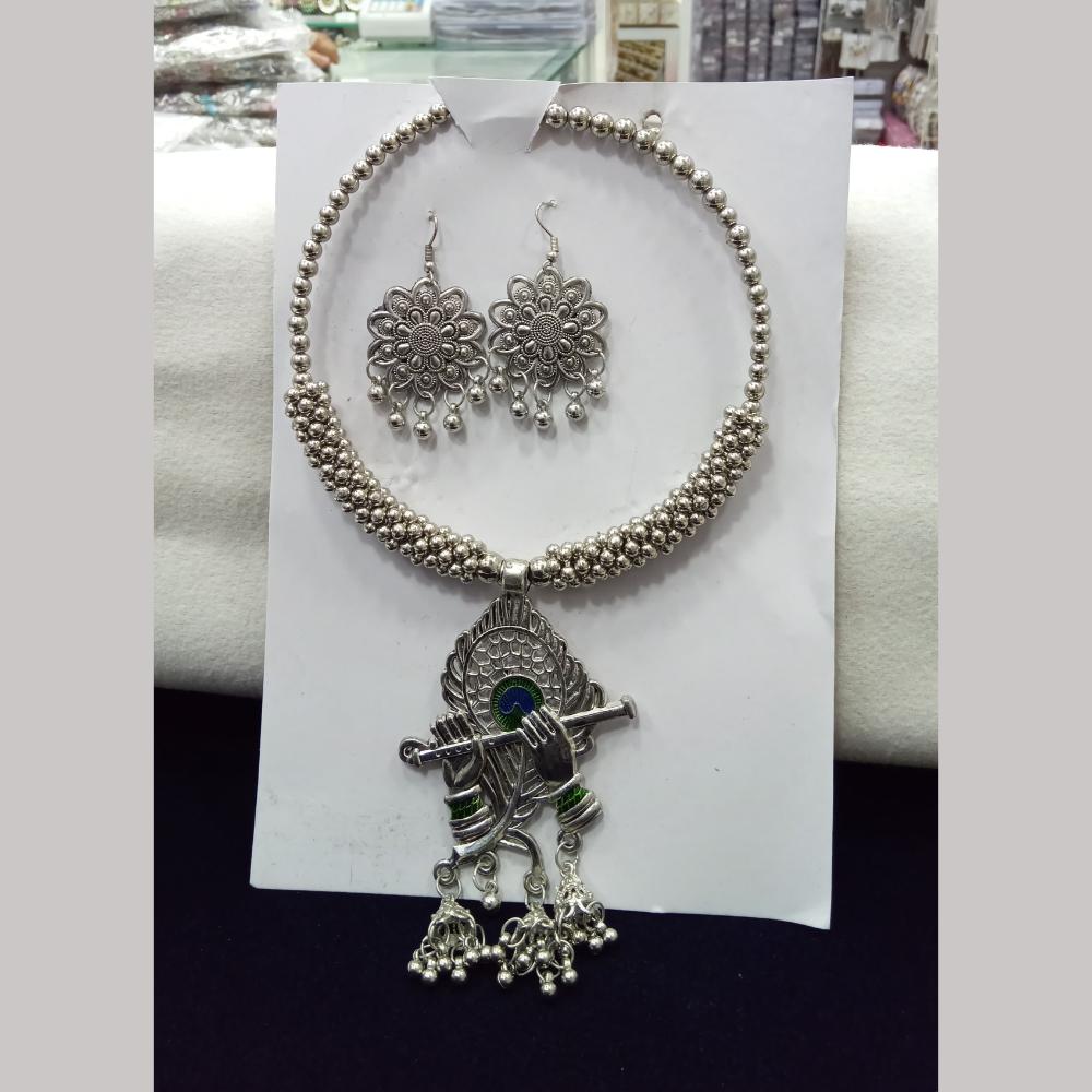 Manisha Jewellery Oxidised Plated Necklace Set