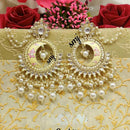 Manisha Jewellery Gold Plated Kundan Stone And Beads Dangler Earrings With Kanchain