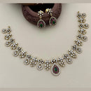 Manisha Jewellery Gold Plated American Diamonds Necklace Set