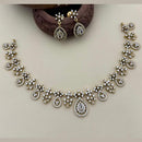 Manisha Jewellery Gold Plated American Diamonds Necklace Set