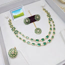 Manisha Jewellery Gold Plated Crystal Stone Necklace Set 