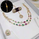 Manisha Jewellery Gold Plated Crystal Stone Necklace Set