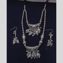 Manisha Jewellery Oxidised Plated Long Necklace Set