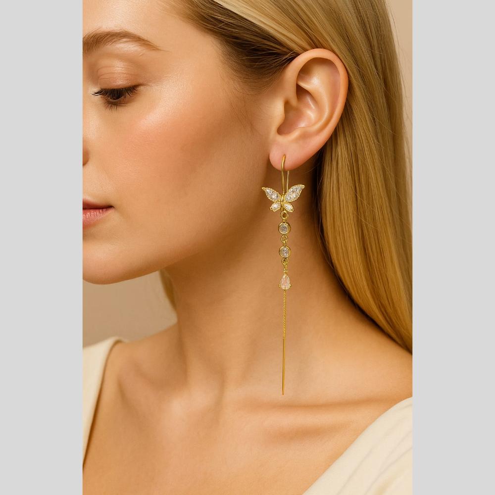 Manisha Jewellery Gold Plated Dangler Earrings