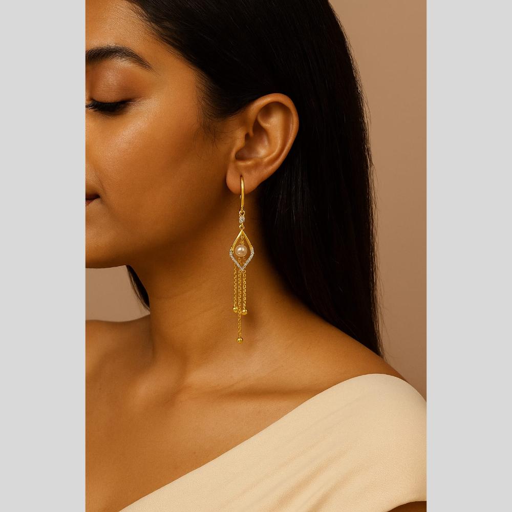 Manisha Jewellery Gold Plated Dangler Earrings