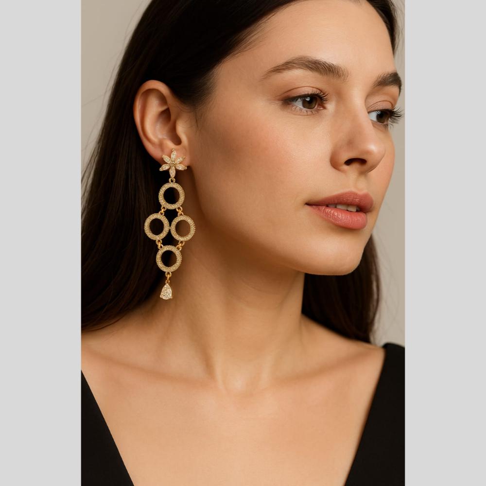 Manisha Jewellery Gold Plated Dangler Earrings