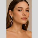 Manisha Jewellery Rose Gold Plated Dangler Earrings
