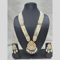 Manisha Jewellery Gold Plated Kundan And Pearls Necklace Set