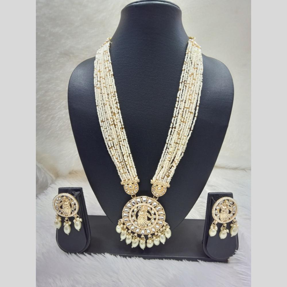 Manisha Jewellery Gold Plated Kundan And Pearls Necklace Set