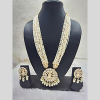 Manisha Jewellery Gold Plated Kundan And Pearls Necklace Set