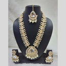 Manisha Jewellery Gold Plated Kundan And Pearls Necklace Set