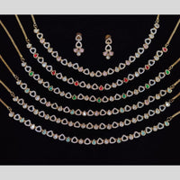 Manisha Jewellery Gold Plated Austrain Stone Necklace Set