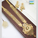 Manisha Jewellery Pota Stone And Pearl Long Necklace Set