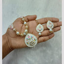 Manisha Jewellery Glow of Tradition Kundan And Pearl Meenakari Necklace Set 