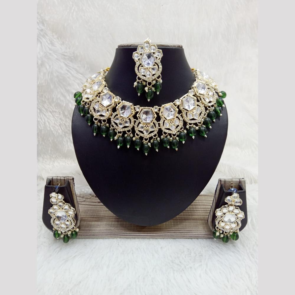 Manisha Jewellery Styled to Sparkle Crystal And Beads Necklace Set