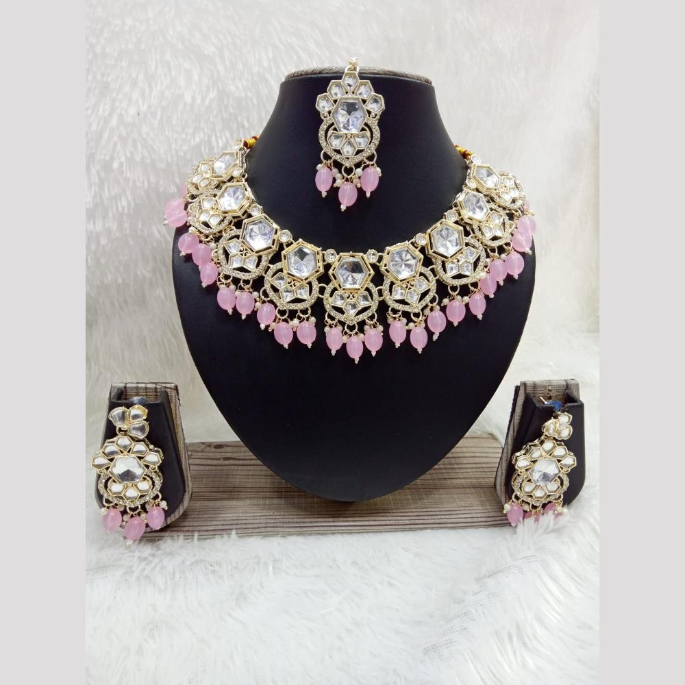 Manisha Jewellery Styled to Sparkle Crystal And Beads Necklace Set