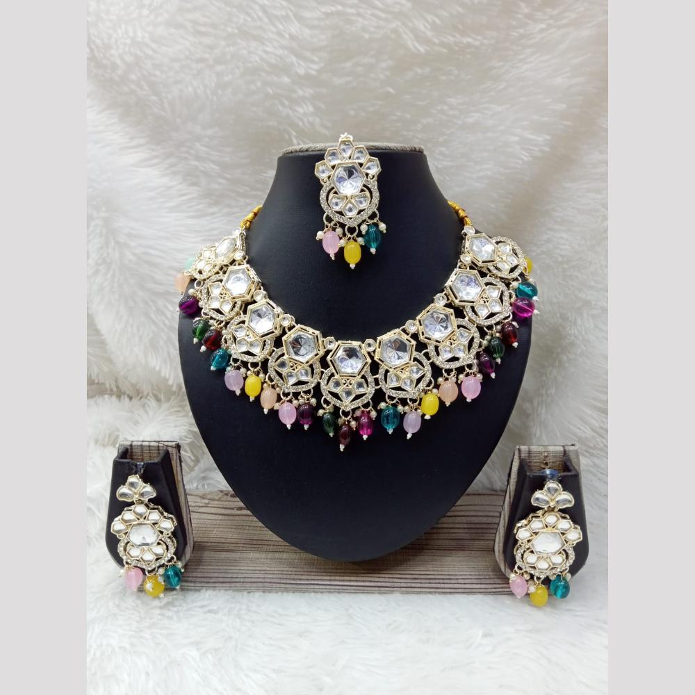 Manisha Jewellery Styled to Sparkle Crystal And Beads Necklace Set